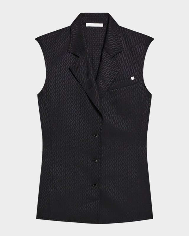 Modest Logo Jacquard Vest